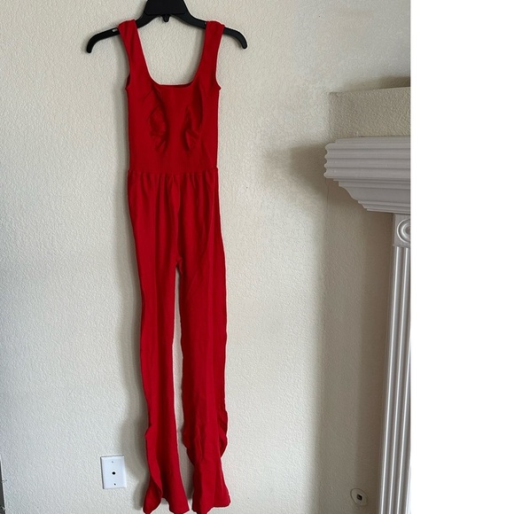 New FP Movement Good Karma Flared Onesie Red M/L - Picture 3 of 6